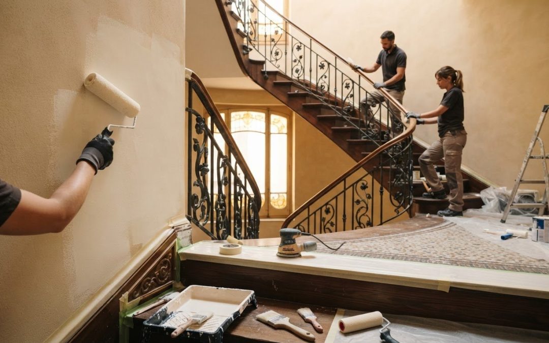 Guía técnica para la pintura de escaleras de comunidad en Barcelona