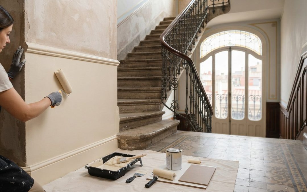 Pintura de Zonas Comunes en Edificios de Barcelona: Guía Paso a Paso 2026