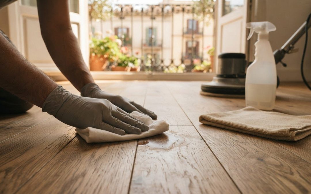 Cómo eliminar manchas de orina de mascota del parquet en Barcelona
